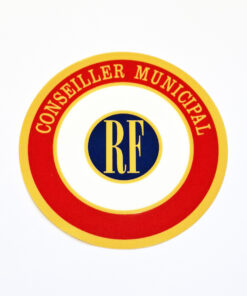Cocarde PVC de Conseiller Municipal