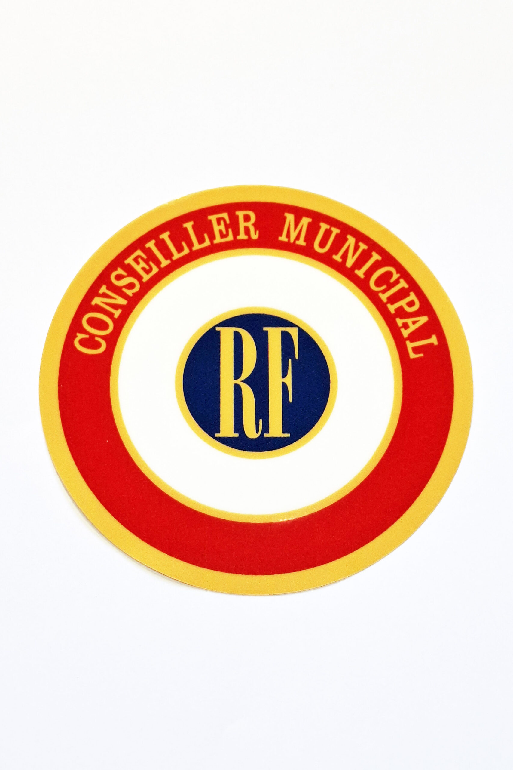 Cocarde PVC de Conseiller Municipal