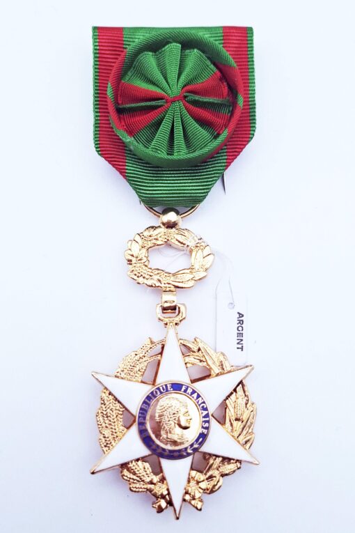 Croix d'Officier Mérite Agricole en argent doré – Image 2