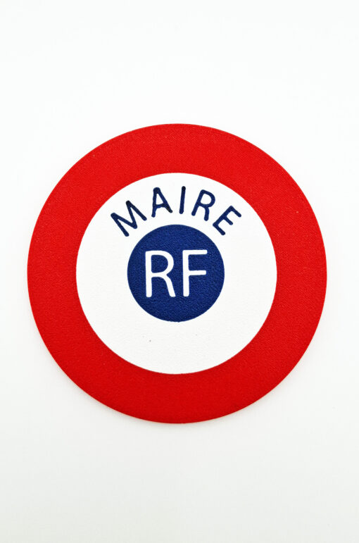 Cocarde pour tombe Maire