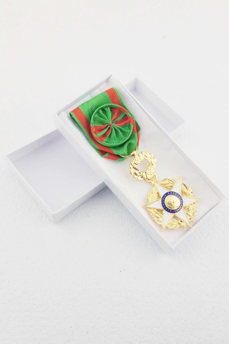 Médaille En Bronze Doré Thème Agricole - Médailles étrangères Vintage