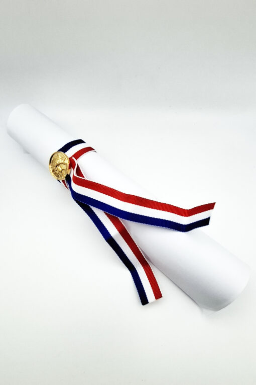 Ruban diplôme Or